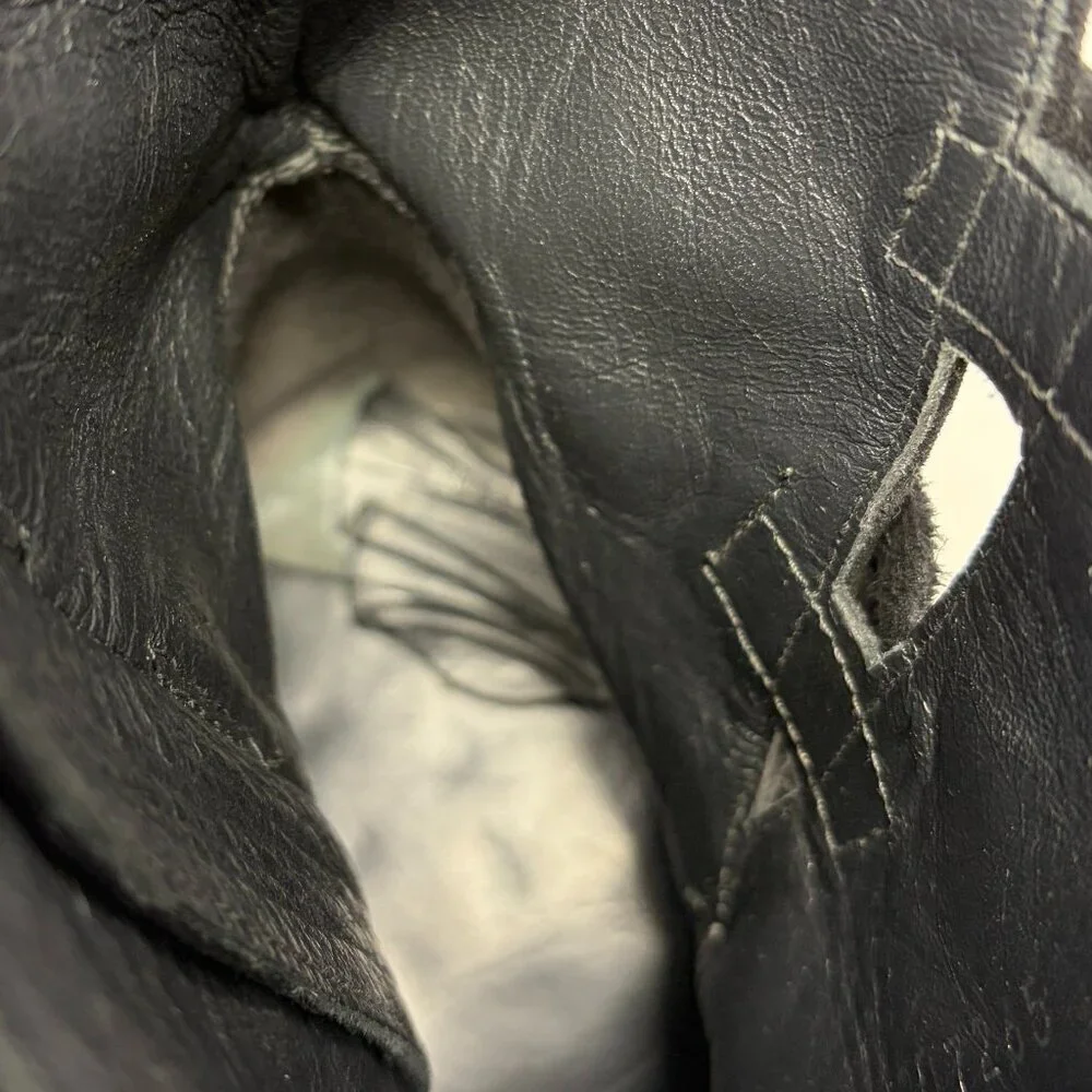 Stuart Weitzman women's suede Fitness wedges 8.5 M black ankle booties - Picture 10 of 11